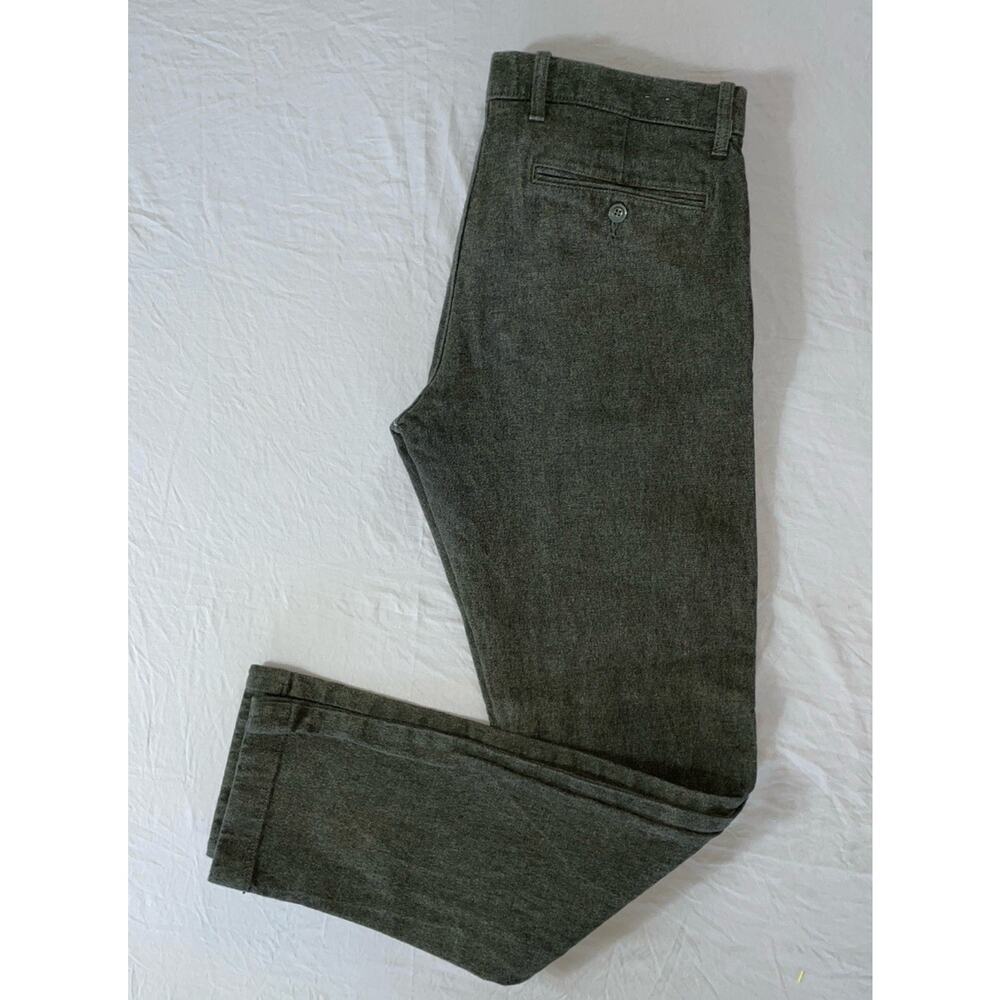 J Crew 484 Slim Heavyweight Canvas Chino Pants. Washed Green, Men's 31X31. GUC!!